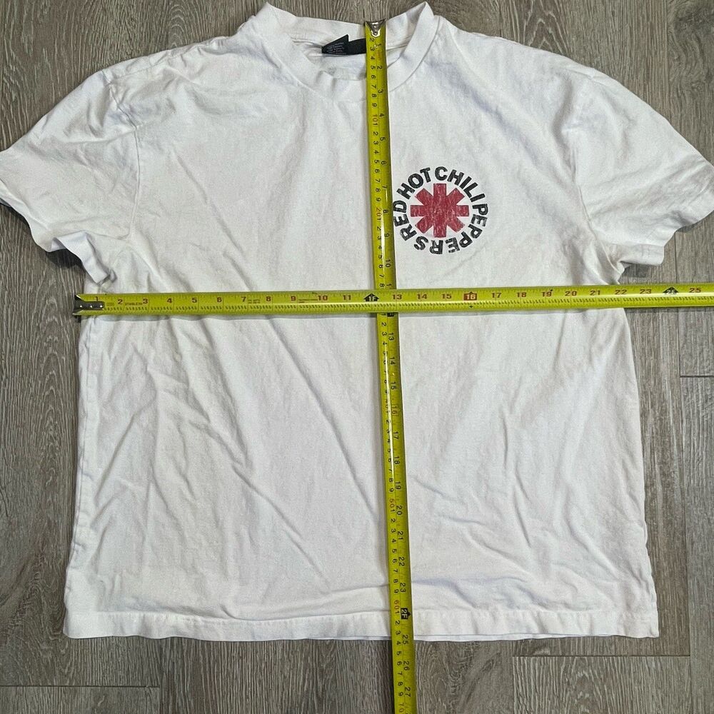Red Hot Chili Peppers Rock n Roll Licensed Premium T-Shirt White XL Cropped - Picture 5 of 5